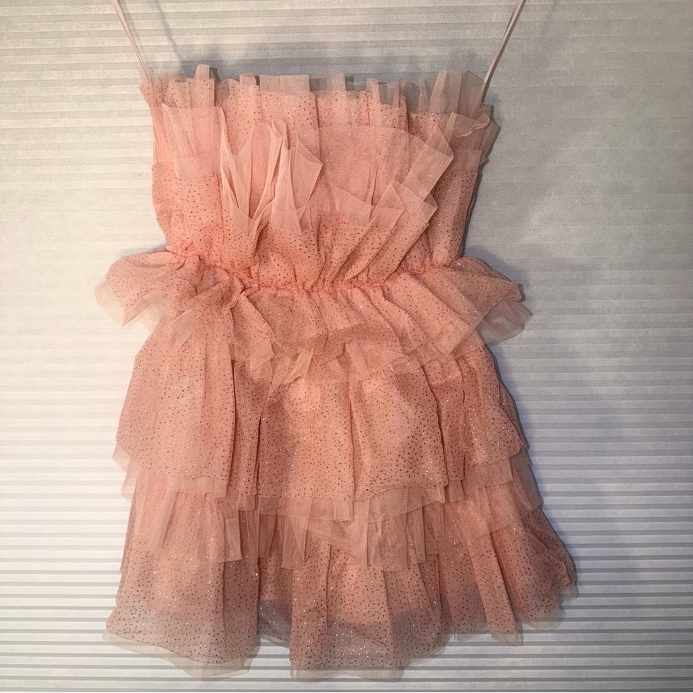 Windsor Pink Ruffle Mini Dress - Picture 5 of 7